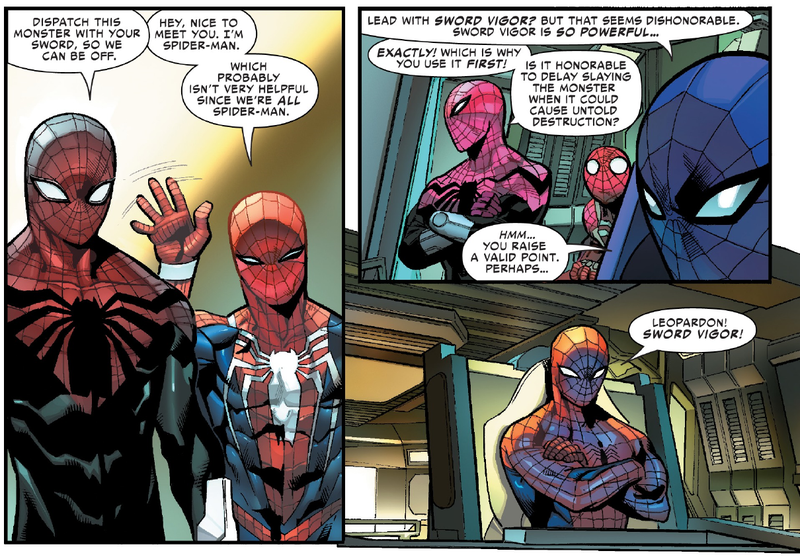 Please note how completely ecstatic the PS4 Spider-Man is to be inside a giant robot.